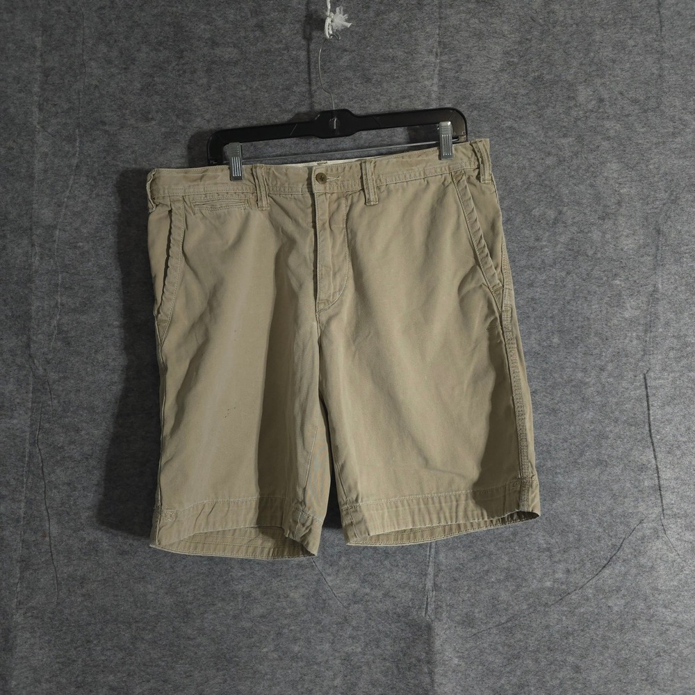 Ralph Lauren Classic Fit Chino Shorts Men's Size 34 Khaki Beige Cotton Pony Logo